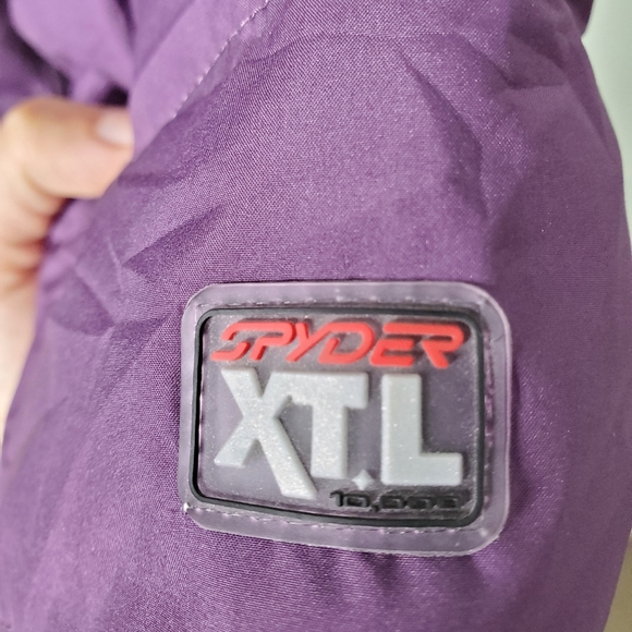 Spyder down winter/ski jacket large 12 US - Picture 5 of 15